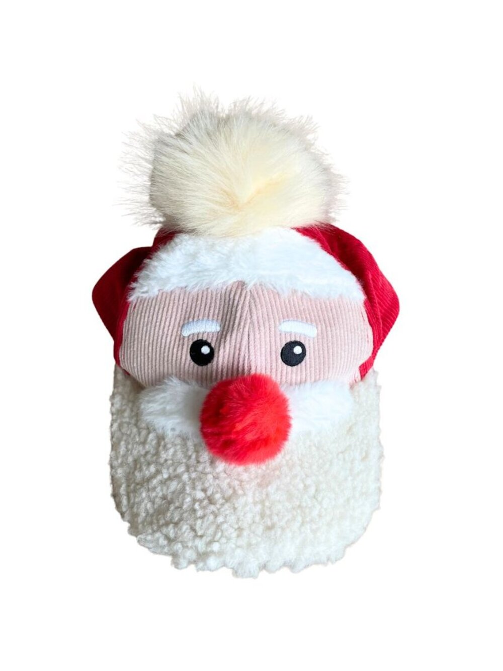 Holiday Time Adult One Size Santa Claus Christmas Pom Hat